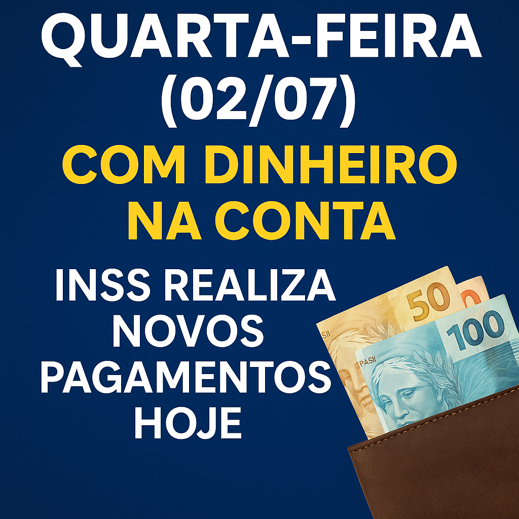 e790b6a3-f1ab-4b8e-8bbf-13673e58f07b Quarta-feira (02/07) com dinheiro na conta: INSS realiza novos pagamentos hoje